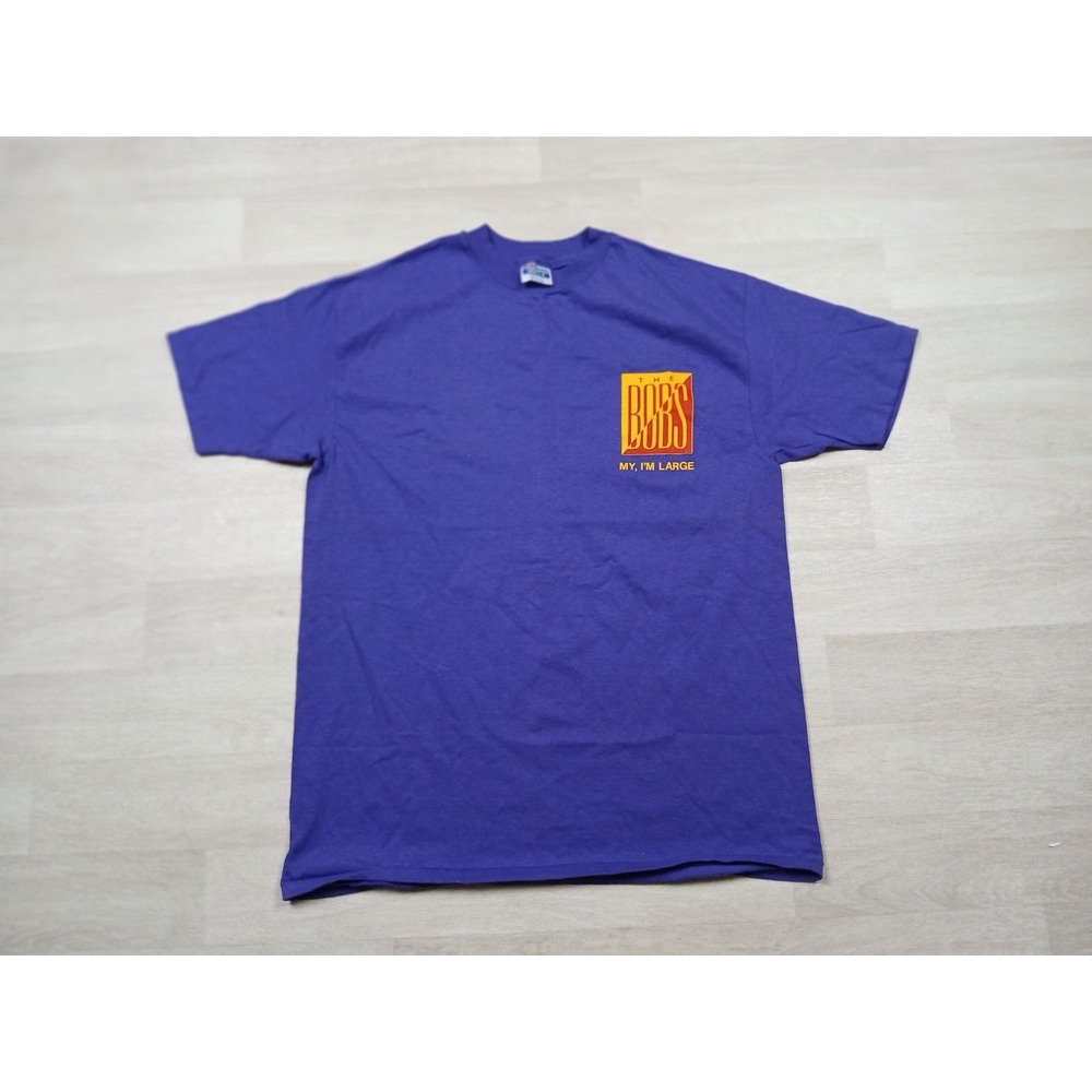 Vintage 1980s The Bobs Band T Shirt (XL) My, I'm Large a Capella Album Purple